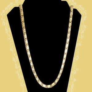 Yellow Gold Plated Chain Necklace